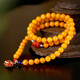 MUJUE Amber Raw Stone Beeswax Bracelet Women's Jade Heather Nanhong Buddha Accessories Chicken Butter Yellow Full Honey Bracelet 7mm Beads About 7MM