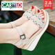 CARTELO 2026 Sommer Neue Perlen Offene Spitze Dicke Sohle Weiche Sohle Casual Keil Damen Sandalen Rutschfeste Echtes Leder High Heel Damen Schuhe Aprikose 36