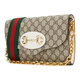 Gucci Gucci Bolsa para mujeres Gucci Horsebit 1955 SERIE PEQUEÑA BOLSO DEL COSTRO UNA HOMBRA BLANCO/EBONO 677286 HUHHX 9759 TU