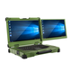 Huazhixin Contrôle Huazhixine Contrôle [ordinateur portable renforcé à trois étapes] 15,6 pouces Military Renforced ordinateur portable Industrial Computer Workstation Server Domestic Computer Portable All-in-One Dimensity TJ-156-2 Di-Dual Screen-Three Affichage Immorpo