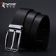 Woodpecker Belt Men's Genuine Leather Pin Buckle Belt Simple Business Casual Versatile Youth Korean Style Cow Leather Trouser Belt Genuine