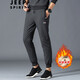 Jeep Spirit Casual Hosen für Männer Winter Neue Männer verdickte Lammhose und samtig verdickte Baumwollhosen gerade lose Hosen 866 Grau 3xl (145jin [Jin entspricht 0,5 kg] -160jin [Jin gleich 0,5 kg])