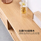 Genji Muyu solid wood TV cabinet modern simple oak storage cabinet TV wall small apartment living room log floor cabinet log