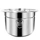 CROVON Food Grade Stainless Steel Electric Stew Pot Waterproof Ceramic Stew Cup Fully Automatic Smart Home Soup Pot Porridge Pot Commercial Crown Electric Soup Pot TM (6L steel bladder without stew pot) Suitable for 4-6 people 6L
