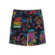 Li ning 2021 sommer li ning x chinatown Market gemeinsam als lässige lockere Shorts von losen Shorts AKSR695 ASSR695-2 Hellgrau Blau Full Print M