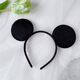 ENRMIIV Mickey headband bow children's performance headwear amusement park Minnie cute hairpin black ears Mickey Mouse summer black ears Mickey