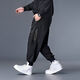 Nan Yuqiu large size casual pants men's plus size loose sports casual pants spring and summer fat men's leggings trendy fat man 200 72152 4XL recommended 200-220Jin Jin equals 0.5 kg
