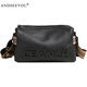 ANDSEEYOU2025 new trendy genuine leather Boston pillow bag spring and summer soft leather bag casual shoulder bag ribbon crossbody bag women beige white