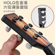 babyjianle children's ukulele toys, small guitar beginners can play simulated instruments, boys and girls enlightenment music toys [cartoon style - pink] Send pick-finger table