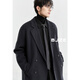 Earl Dower [full wool long style over knee] double-sided wool coat men's commuter jacket 2024 winter new P441520 Midnight Black M (170)