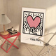 Keith Harlem Pop Style abstrakte Graffiti Dekorative Malerei Nische trendy Schlafzimmer Betthänge Hängende Malerei Restaurant Kunst Wandbild JD15869 70*100 cm