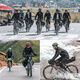 Rock Brothers Autumn and Winter Cycling Suit Fleece Warm and Cold Long Sleeve Suit Men's and Women's Cycling Suit Outdoor Kunlun Suit-Thick Warmth Windproof and Waterproof XL