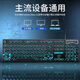 高颜值青春版61键机械朋克方键电竞游戏打字专用键盘青轴手感 圆键黑色彩虹光【按键无声+灯光开关】 旗舰款【机械手感+一年质保】