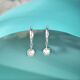 Yuan Shengfu's new PT950 high-quality laser bead platinum earrings, genuine platinum earrings, earrings, earrings for women, 2.97 grams
