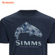 
SIMMS new short-sleeved T-shirt spring and summer breathable and comfortable boys fashion Luya outdoor fishing suit soft and comfortable quick-drying PG-14101 short-sleeved T-shirt black L