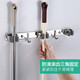 Zhengshan (Zhengshan) Zhengshan Sus304 Corchet à crochet en acier inoxydable Crochet Corchet Crochet salle de bain et cuisine à double usage crochet mural 2603 sans trou