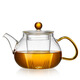 美斯尼 玻璃茶壶泡茶壶加厚带过滤内胆茶具套装泡茶器办公家用玻璃茶壶 圆珠壶 690ml
