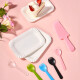 Jackino disposable birthday cake cutlery set portable tableware two-piece set