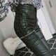 Duoxian Internet Promi Frauenhose Herbst und Winter Koreanischer Gurt Reißverschluss und Samtleder-Lederhosen hoher Taille Bleistift Fußhose und Samtlederhosen Zipper 9928 Modell S 80-95jin [Jin Equals 0,5 kg] Kartencode wird empfohlen, um einen Big-Shot zu machen, um einen Big-Shot zu machen