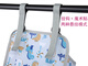 Huilid -Krippe Hanging Bag Aufbewahrung Nachthängebeutel Nachtpack Windelwindel Aufbewahrungsbeutel BB Aufbewahrungsbeutel hellgraues Dinosauriermuster mittelgroße Durchschnittsgröße 42 x 27 x 20 cm