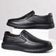 Chaussures en cuir Yichi (egchi) pour les affaires pour hommes, chaussures de vache de vache décontractées pour les chaussures de conduite pour hommes J6628 noir 41