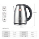 KAMJOVE electric kettle 304 stainless steel kettle 2L large capacity stainless steel electric tea kettle T-190