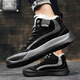 Jeep men's shoes 2025 new spring and autumn warm snow Martin boots outdoor workwear medium and high top casual shoes black 1289 (leather shoe size) 38