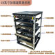 
DYQT9U12U simple cabinet open 19-inch amplifier rack amplifier audio KTV assembly cabinet DIY 0x0x0cm black 723MM deep matching bracket