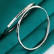 CEENIU Fat Donglai's same style pt950 platinum large hoop earrings platinum earrings for men and women, large and small, round, the middle circle is about 35-40 mm wide