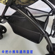 GB Good Kinder Kinderwagen Universal Storage Bag Hanging Bag Pocket Car Net Bag Dach Auto Aufbewahrungstasche Praktisches Upgrade Modell mit Klettverschluss grauer Tasche voll