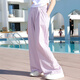 Pitt Pitt Pitt Girls Summer traje de traje de verano 2025 Niños grandes de moda y deportivos Summer Nuevo juego de dos piezas Summer de 12 años Summer 9889 White + 15088 Pink Purple [Set] 160 cm