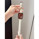Xingying Wine Red Small Taist S10 Huaqiangbei S9 STRAP ULTRA2 mince en cuir authentique adapté à Iwatchs8 / S9 Apple en cuir fin milk Couleur Apple Iwatch Nouveau S841mm