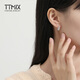 TTMIX platinum earrings pt950 women's platinum earrings Mobius earrings six-ring buckle for girlfriend 3.1-3.3g