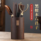 Jiutang Kung Fu Tea Set Accessories Black Sandalwood Tea Ceremony Six Gentlemen Tea Knife Spoon Tea Clamp Three-piece Tea Making Tool Set Supplies (1st Grade) Black Sandalwood Tea Ceremony Six Gentlemen