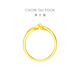 Chow Tai Fook Love Lingering Gold Ring (labor cost 120) No. 16, about 2.7g F230626