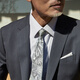 YOUNGOR (YOUNGOR) suit men's 231 suits spring and summer suit tops wool blend machine washable suit classic style gray blue L 175/100A
