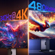 HKC 31.5-inch OLED screen 4K 240Hz dual-mode 480Hz native 10bit hardware low blue light Type-C90W rotary lift HDR400 e-sports monitor OG32UK