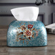 
Shantoulin Village Sense Ceramic Paper Towel Box Living Room Light Luxury Card Box Household European Ornaments Napkin American Creative 1047 Blue Warbler Blossoms