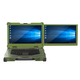 Huazhixin Contrôle Huazhixine Contrôle [ordinateur portable renforcé à trois étapes] 15,6 pouces Military Renforced ordinateur portable Industrial Computer Workstation Server Domestic Computer Portable All-in-One Dimensity TJ-156-2 Di-Dual Screen-Three Affichage Immorpo