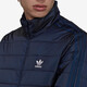 阿迪达斯 （adidas）三叶草棉服男装冬季薄款保暖棉衣立领防风运动服休闲外套 HL9215 L