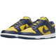 耐克（NIKE）新款男女鞋Dunk Low 运动休闲低帮滑板鞋DH7913-001 DD1391-700 密歇根 蓝黄 36.5