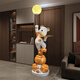 Jizhao Internet celebrity violent bear persimmon persimmon Ruyi large TV cabinet next to the living room floor-standing ornaments large Bluetooth audio practical orange persimmon persimmon Ruyi bear moon lamp style 150CM