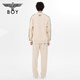 BOY LONDON男女同款长裤logo印花学院风卡其色阔腿裤N15053 卡其色 M