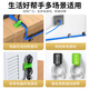万级理线器魔术贴理线带桌面收纳电脑数据线束线扎带网线电线缆免打孔走线固定器自粘式 三色装1-91511