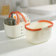 Yezhi Portable Bath Basket Bath Basket Portable Bath Basket Bath Basket Bath Basket Wash Basket Toiletries Bathroom Storage Basket Bathroom Portable Basket - Milk White
