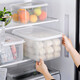 Mimu Kühlschrank Speicherbox Lebensmittelqualität große Kapazität Transparent Aufbewahrungsbox Frisch Aufbewahrungsbox Frischkastenversiegelte Gemüse 1713. gestreifte Frischkasten Große Größe (15,5 l) Box + Deckel