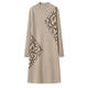 
La Chapelle knitted dress for women 2025 autumn and winter new style outfits to make you look slim and small bottom sweater skirt thickened off white 9901 L 105--115/Jin[Jin equals 0.5 kg]