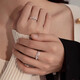 MZMZ Sansheng Youxin platinum couple ring pt950 platinum pair of rings, a pair of men's and women's rings as a birthday gift for your girlfriend, light luxury style - single ring (note male/female)
