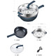 SUPOR Electric Wok Haushalt Nicht-Stall-Pfanne Elektrische Multifunktion Elektrische Dampfer Rührbraun Eintopf Pfanne 32 cm Durchmesser 5L Kapazität CJ32A825 5L