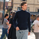 
Mr. Cloth pure cardigan spring and autumn soft glutinous solid color thick knitted base sweater men BT12158 deep sea blue M (170)